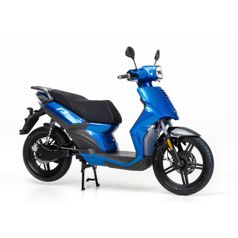 Blauwe F3 elektrische scooter
