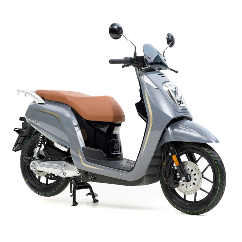 Grijze E-Viball elektrische scooter