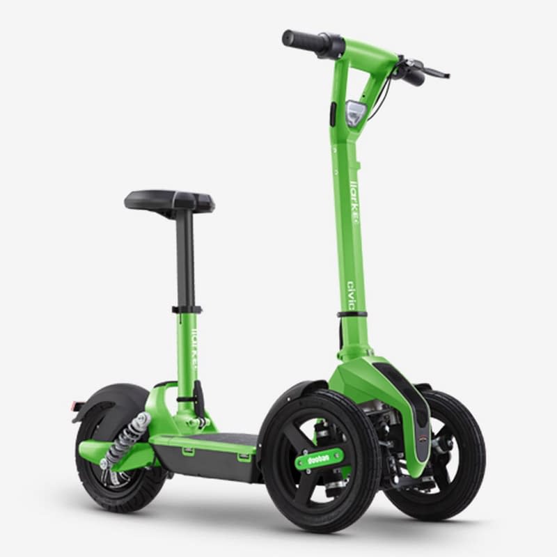 Groene Doohan iLark elektrische driewieler