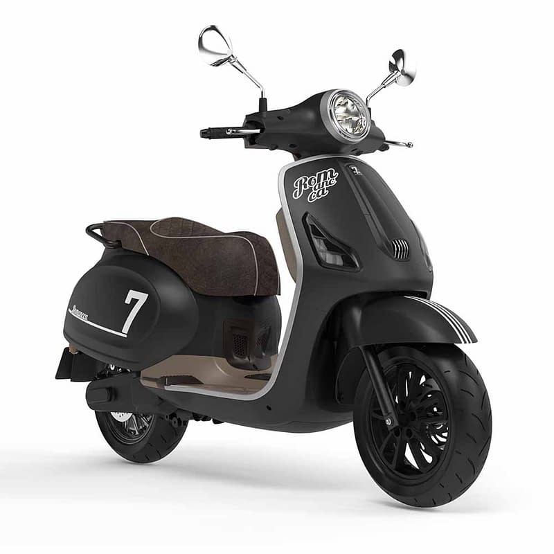 Zwarte Doohan Gelato elektrische scooter