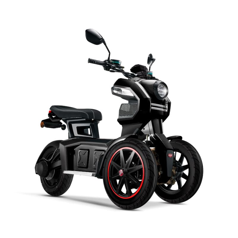 Zwarte Doohan iTank elektrische driewieler